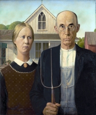 Grant Wood - American_Gothic / Public Domain PD-US-not renewed
