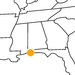 kleine Landkarte Alabama Mobile