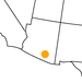 kleine Landkarte Arizona Saguaro