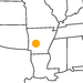 kleine Landkarte Arkansas Hot Springs