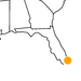 kleine Landkarte Florida Biscayne
