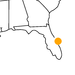 kleine Landkarte Florida Canaveral