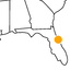 kleine Landkarte Florida Fort Matanzas