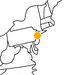 kleine Landkarte New Jersey Princeton