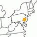 kleine Landkarte Pennsylvania Valley Forge