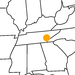 kleine Landkarte Tennessee Pigeon Forge