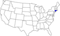 kleine Landkarte USA Connecticut