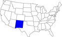 kleine Landkarte USA New Mexico