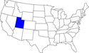 kleine Landkarte USA Utah