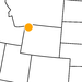 kleine Landkarte Wyoming Yellowstone