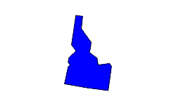Landkarte Idaho