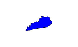 Landkarte Kentucky