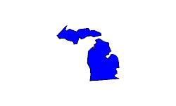 Landkarte Michigan