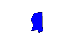 Landkarte Mississippi