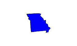 Landkarte Missouri