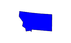 Landkarte Montana