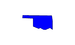 Landkarte Oklahoma