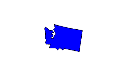 Landkarte Washington