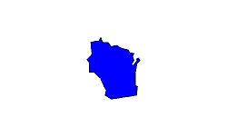 Landkarte Wisconsin