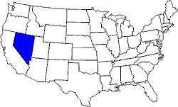 Landkarte USA mit Nevada