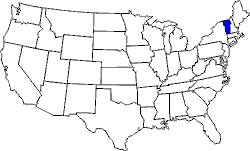 Landkarte USA mit Vermont