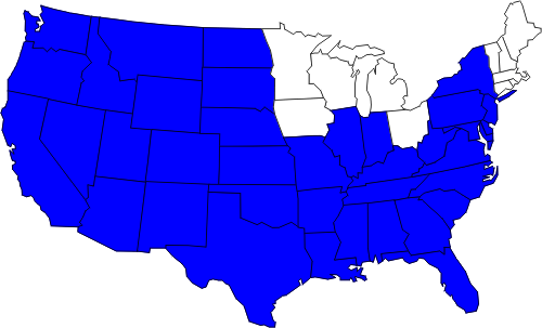 alle Bundesstaaten aller Reisen