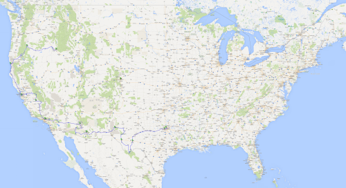 USA 2004 , Karte erzeugt mit Hilfe von Google Maps