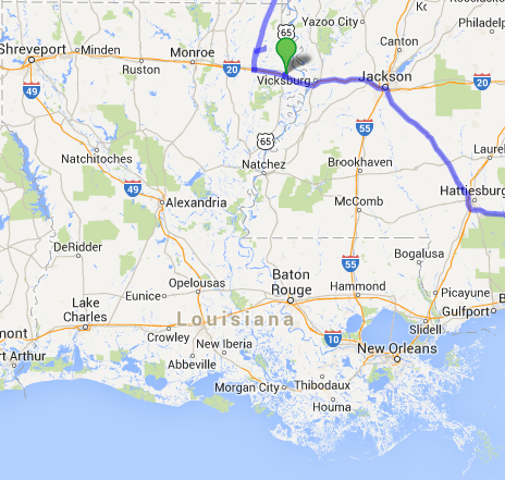 alle Wege in ... , Karte erzeugt mit Hilfe von Google Maps