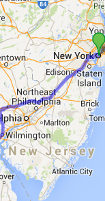 alle Wege in ... , Karte erzeugt mit Hilfe von Google Maps