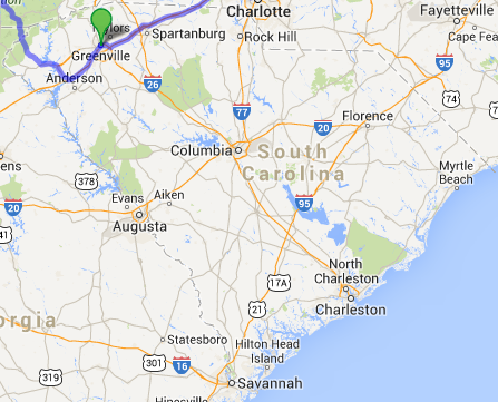 alle Wege in ... , Karte erzeugt mit Hilfe von Google Maps