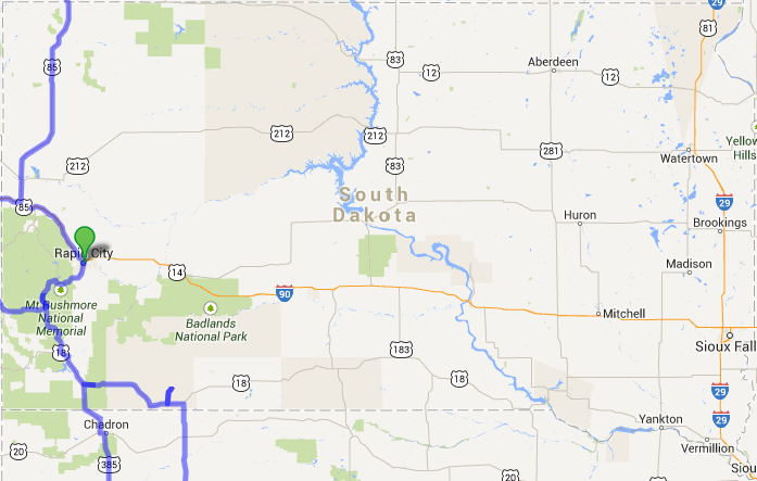 alle Wege in ... , Karte erzeugt mit Hilfe von Google Maps